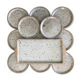 Dessert service in sandstone