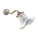 Opalescent glass swan neck sconce