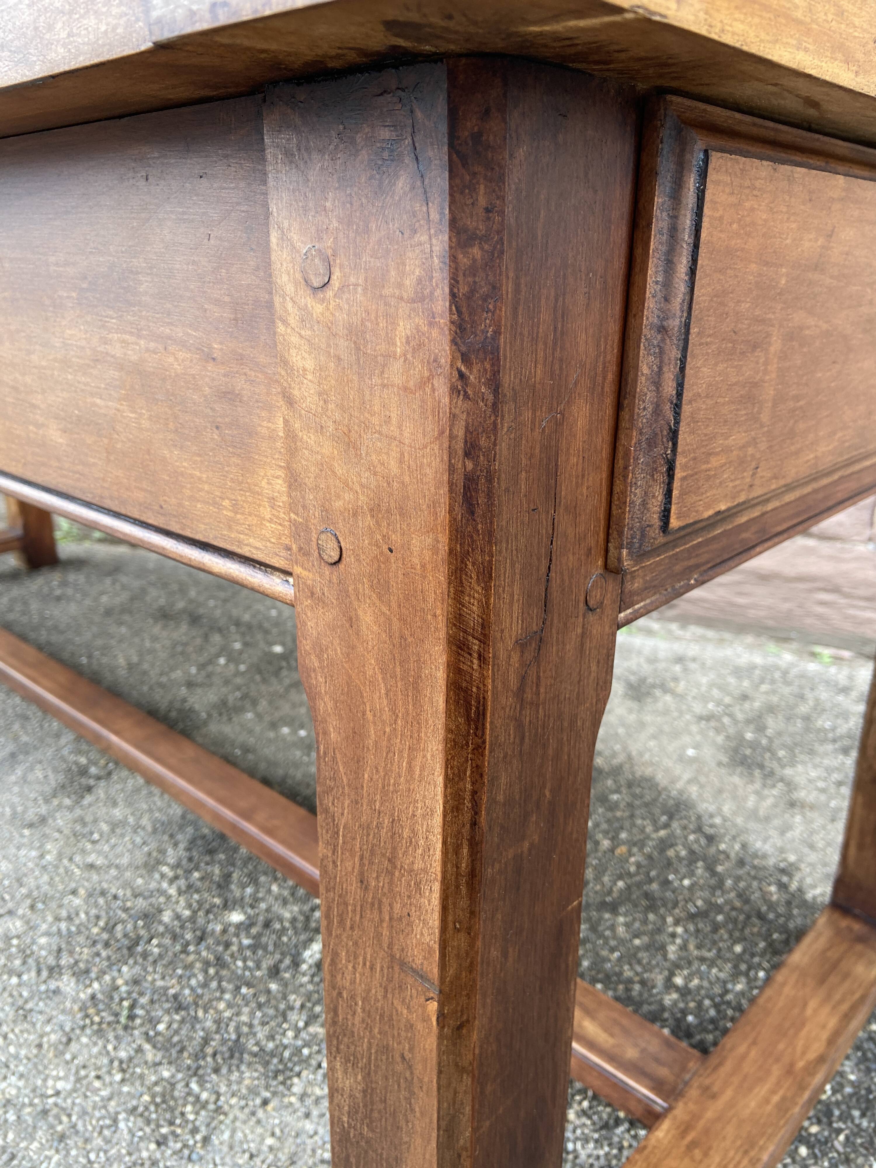 Cherry farmhouse table