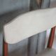 Set of 4 wooden and black and white imitation leather chairs, Scandinavian chair