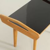 French side table in oak with large handles, 1950s.