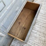 XXL walnut trade counter with multiple drawers