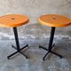 Bistro table, werzalit pedestal table from 1970
