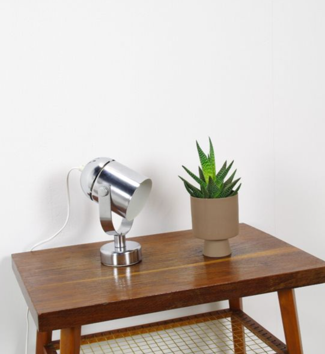 Vintage chrome wall lamp