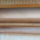 compass leg commode, wicker, vintage