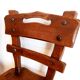 Paire de chaises brutalistes style ranch