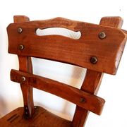 Paire de chaises brutalistes style ranch