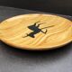 Ceramic plate imitation wood - Grandjean Jourdan - Vallauris