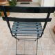 Chaise de jardin pliante en fer