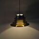Classic Danish multilayered brass pendant