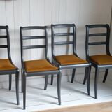 4 velvet seat chairs