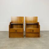 Pair of Scandinavian teak bedside tables, 1960s