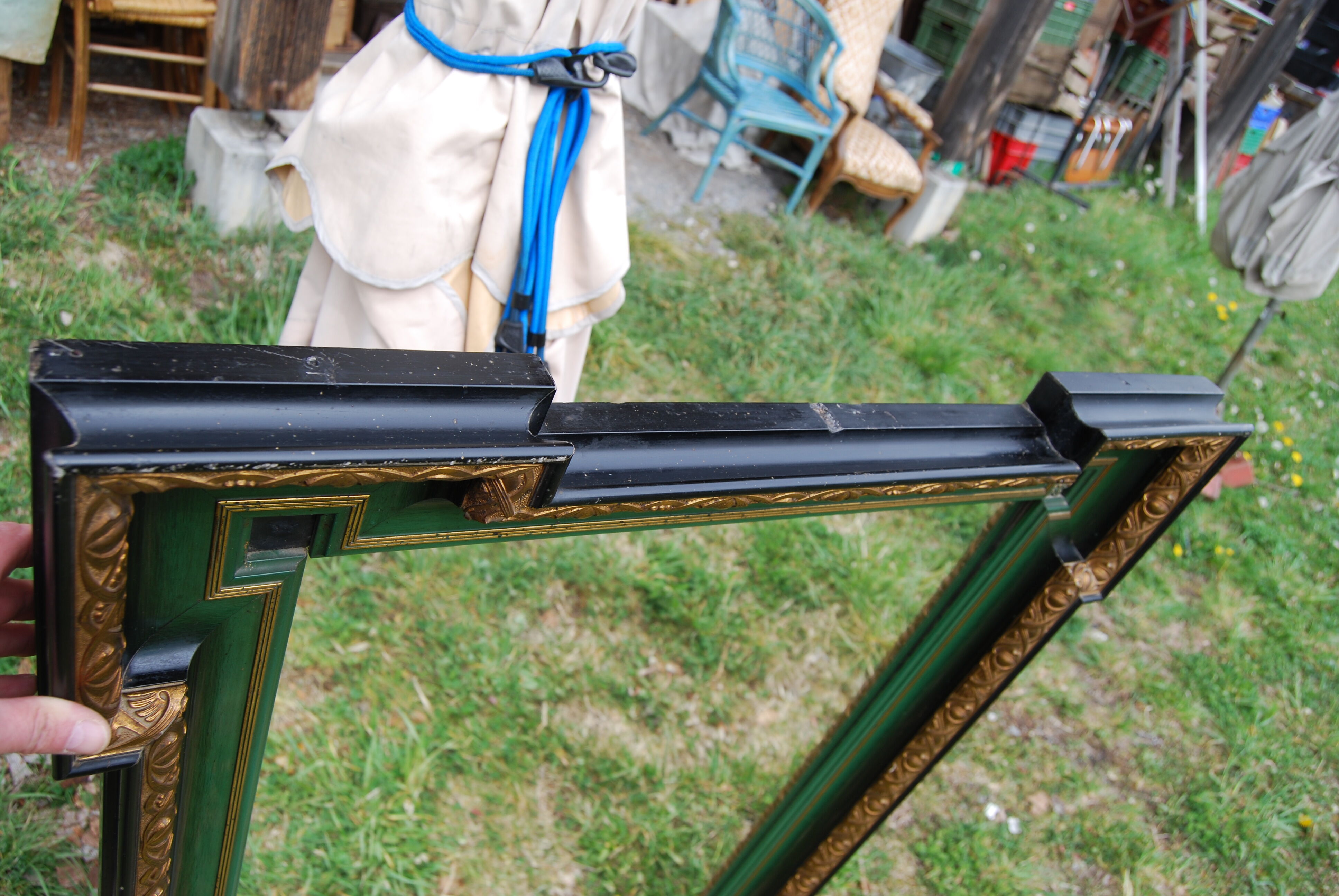 Art Nouveau wall mirror 79x127cm