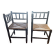 Two small corner chairs