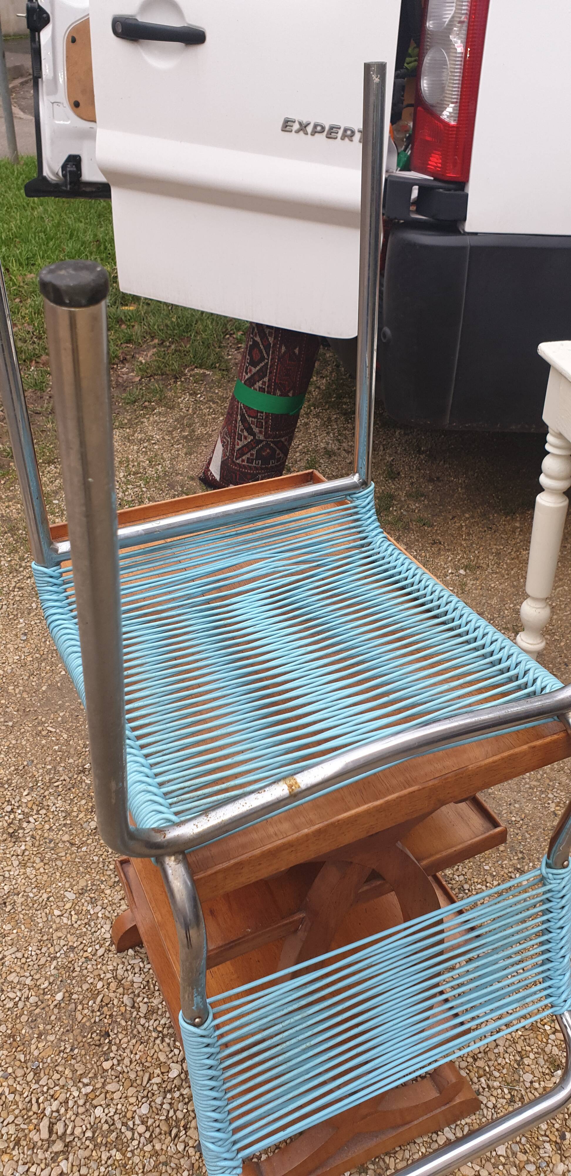 Scoubidou chair seventies