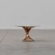 Hollywood regency gilt sheaf of wheat side table “coco chanel”, Italy 1960s