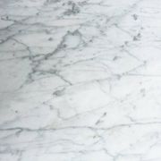 Tulip-shaped table with beveled calacata marble top, 1970s edition