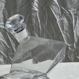 Small geometric carafe with diamond-shaped stopper and its 4 glasses
