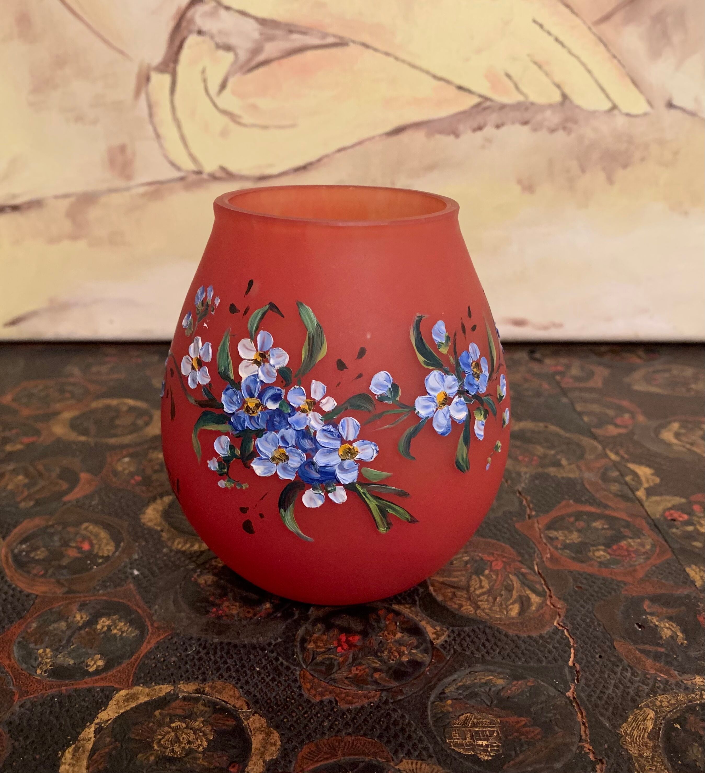 Glass paste vase