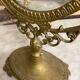 Brass table psyche mirror  27x40cm