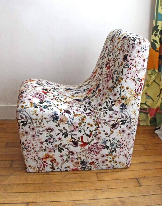 Restored vintage low chair
