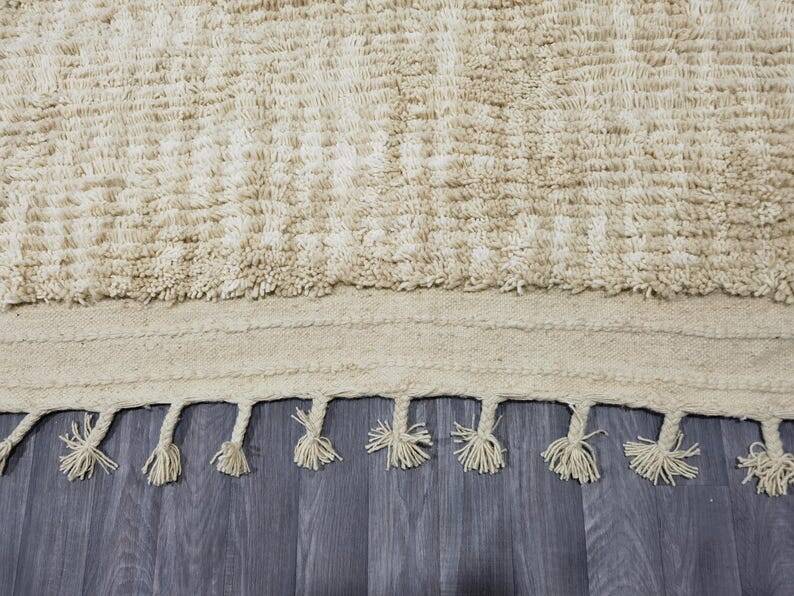 Tapis berbère en laine naturel 250/150cm
