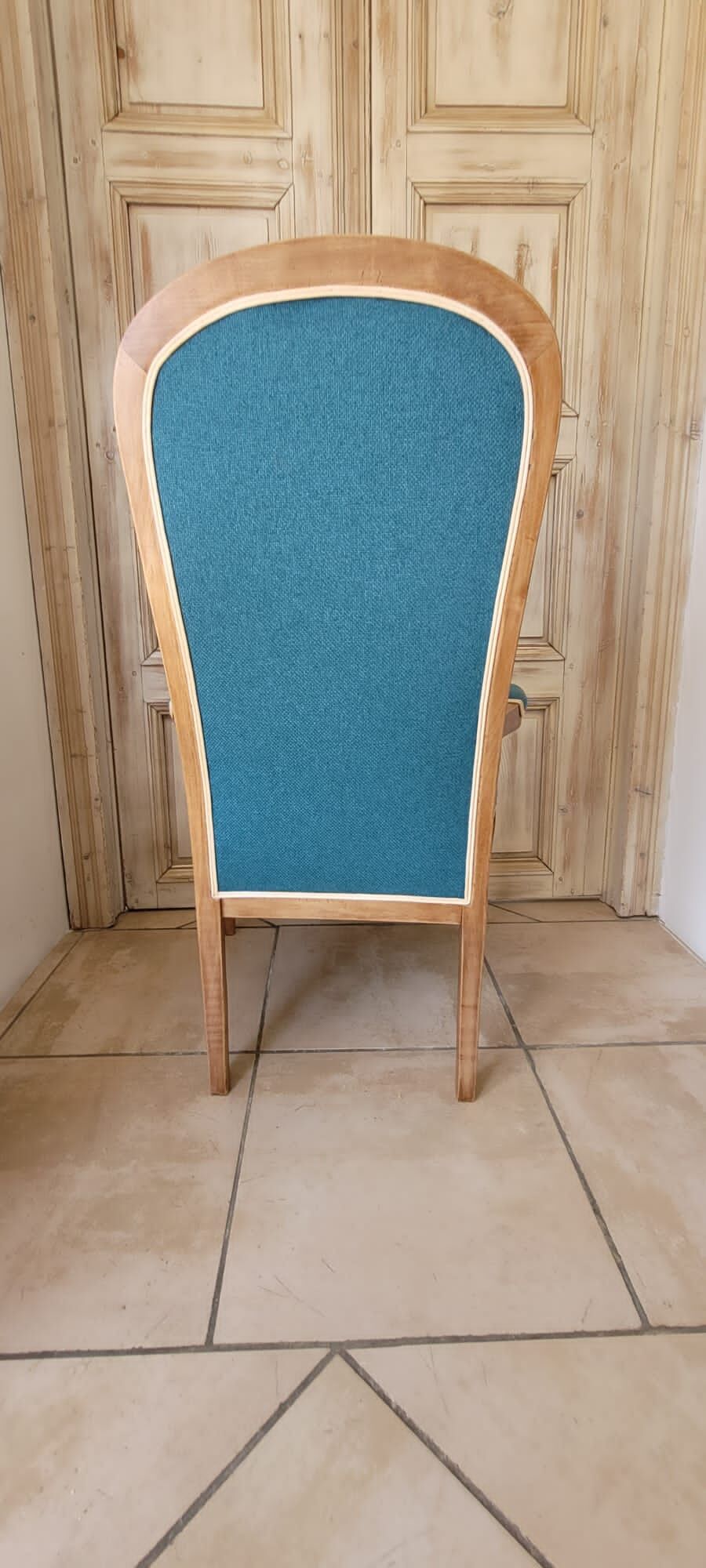 Turquoise Voltaire Armchair