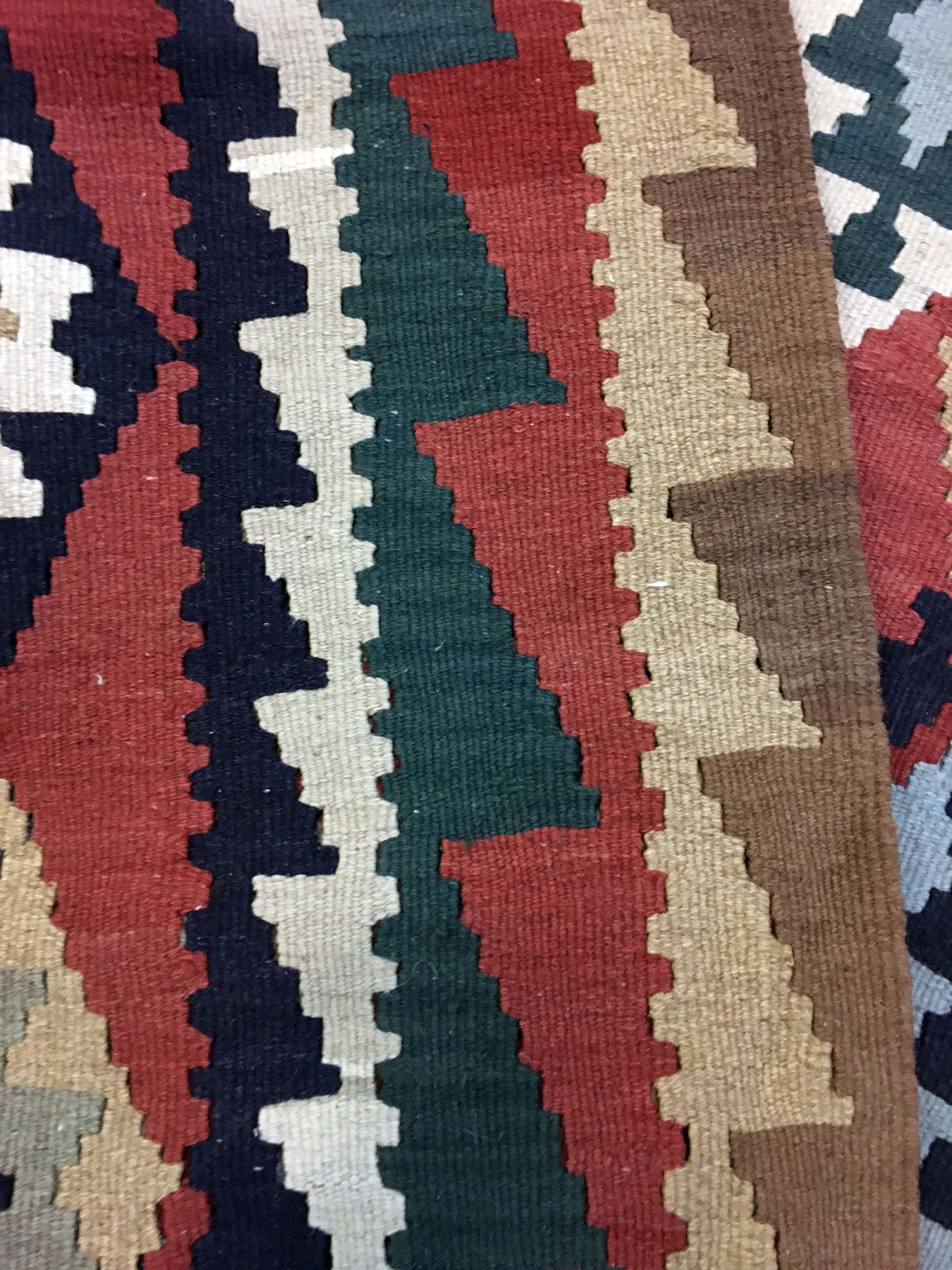 Splendid carpet woven Persian: Kilim Gashqai 250 x 147 cm - Iran - around 1970