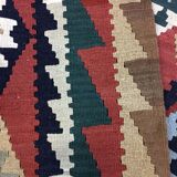 Splendide tapis tissé Persan: Kilim Gashqai 250x147 cm - Iran - vers 1970