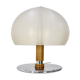 Vintage italian table lamp acrylic mushroom shaped shade, 1970's