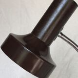 Chocolate brown desk lamp, 1960s