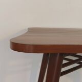 Beech side table by Česky Nabytek, Czech 1960s