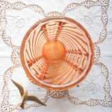 Art Deco style pink glass vase