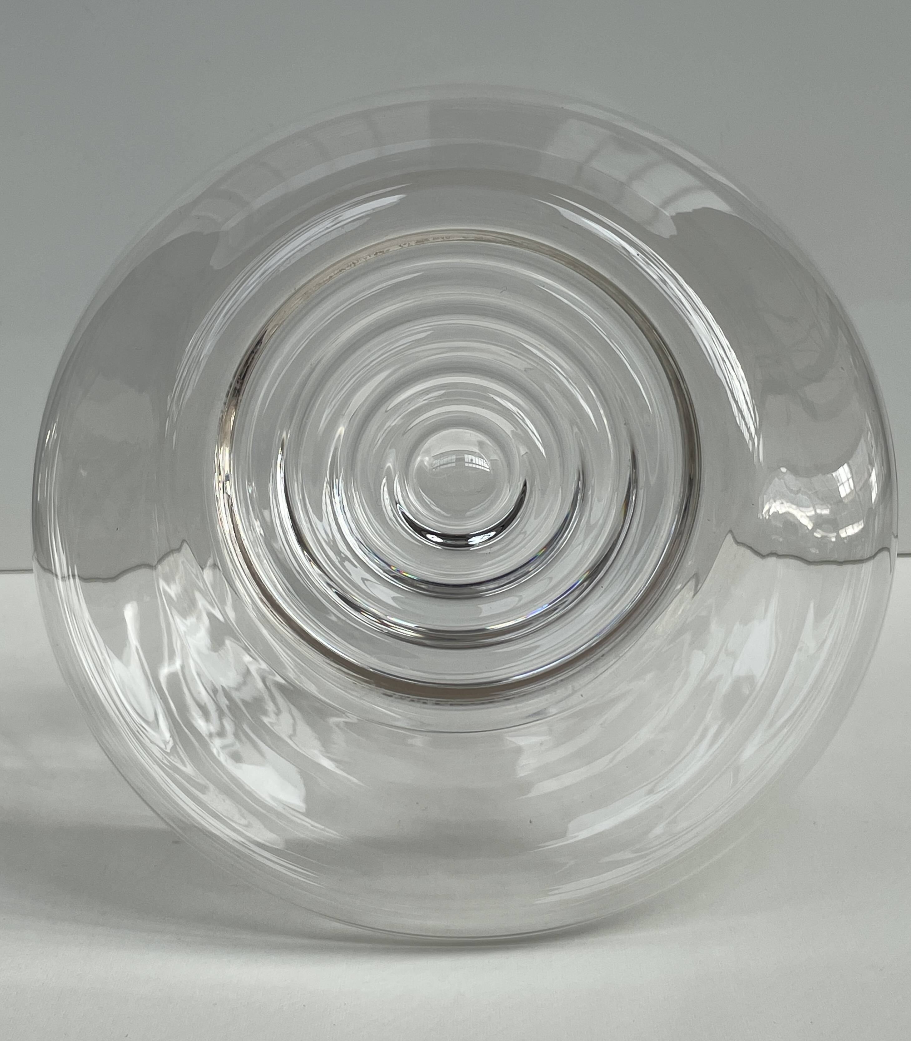 Designer glass decanter – organic shape – contemporary style