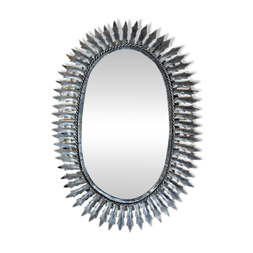 Miroir années 60 feuilles d'acanthe