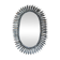 Miroir années 60 feuilles d'acanthe