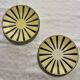 Set of 4 Digouin dessert plates – vintage "Rayon" pattern