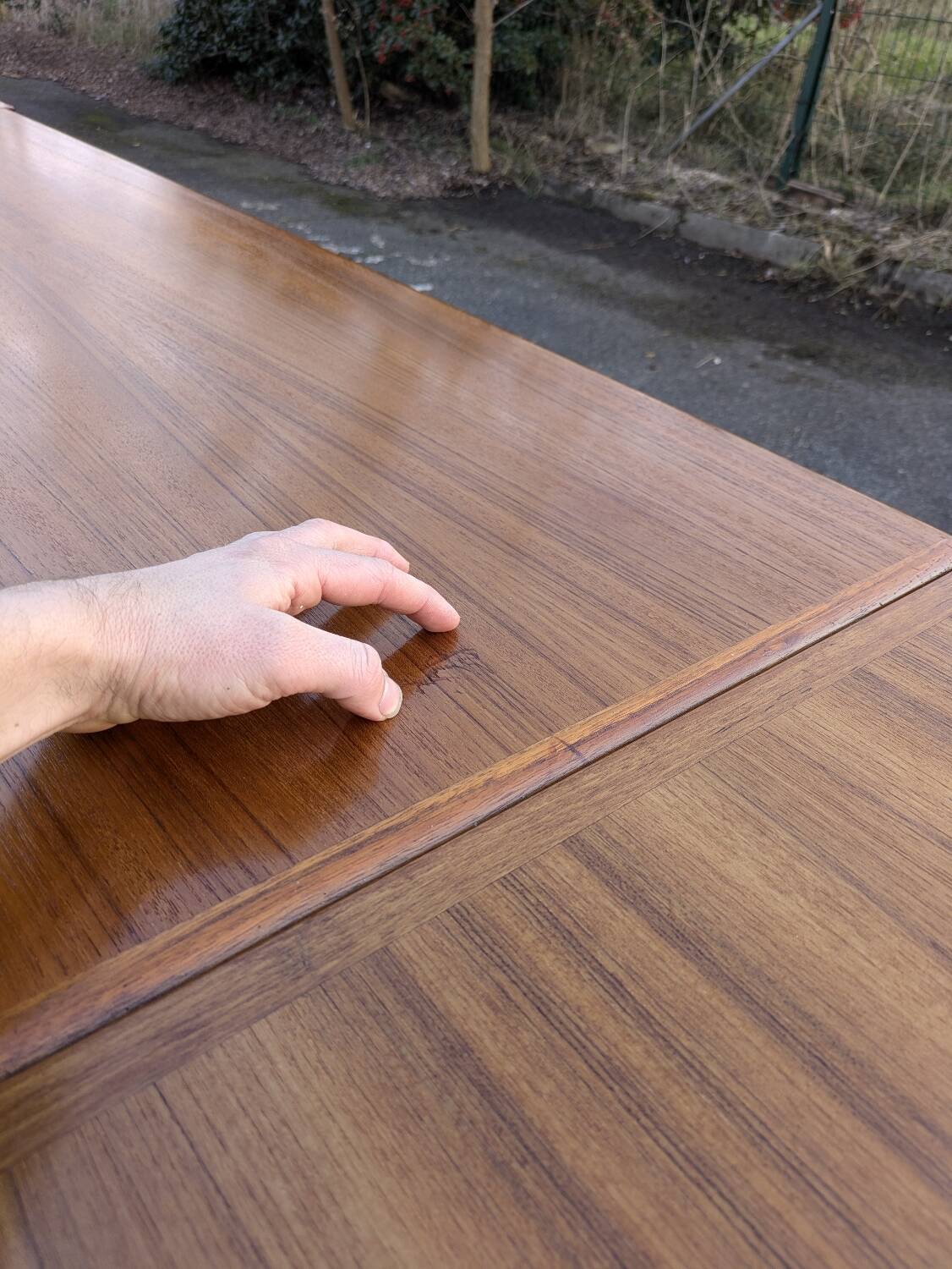Vintage Teak dining table, "Paris TV cabinet" 1960 + extensions