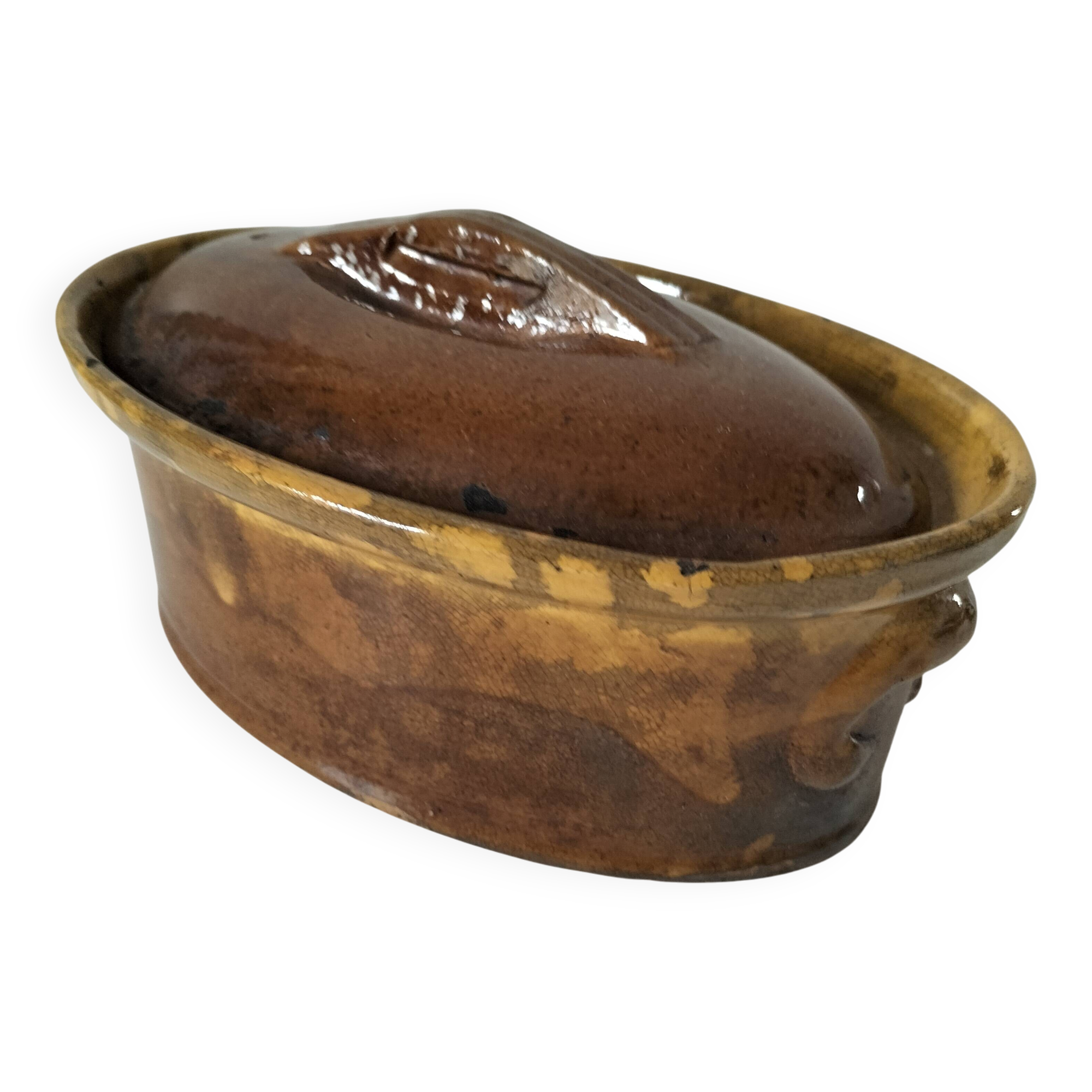 Vintage terrine in glazed earthenware La Bourguignonne n°6