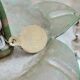 Italian cage chandelier decorated with ceramic roses and glass paste pendants