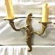 Pair of 2-light bronze sconces St Louis XV