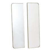 Set of two mirrors in pine frame 1970s Denmark