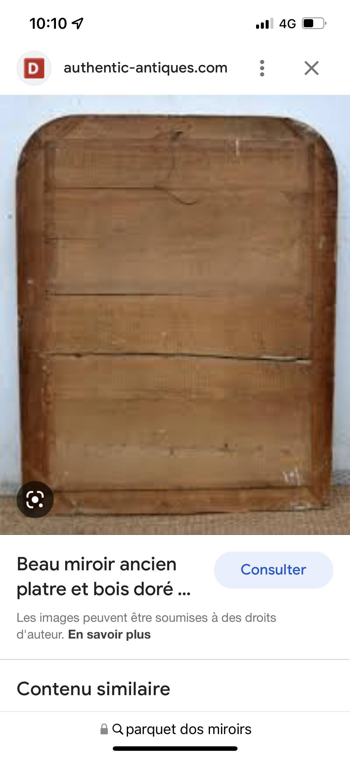 Large mirror Louid Philippe old 149x100