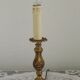 Small Vintage French Art Nouveau Style Bronze Candlestick Table Lamp 5358