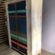 Painted wooden two-door wardrobe, Henri Quinta