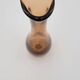Contemporary amber glass vase