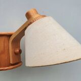 2 vintage pine wall light fixtures