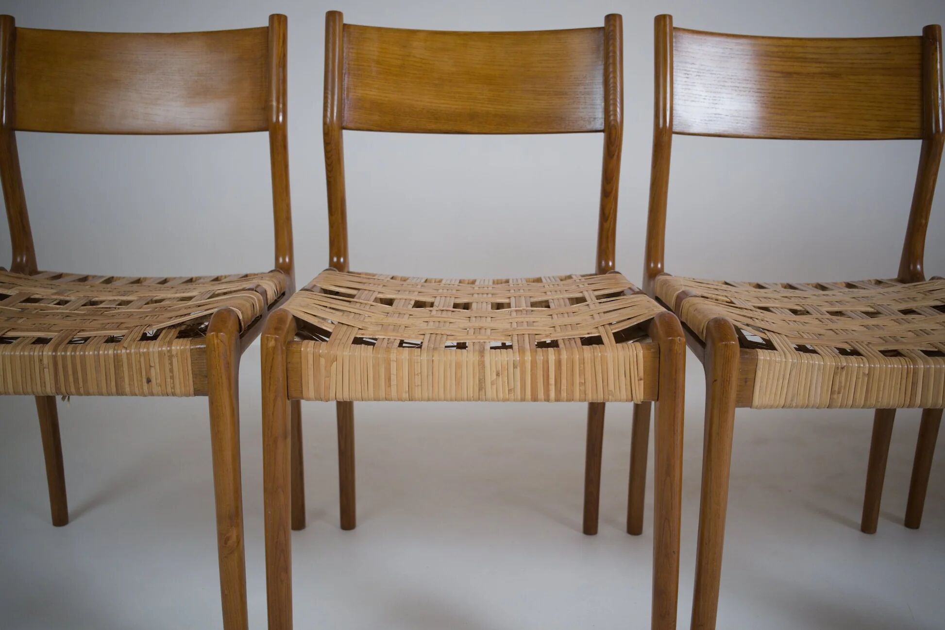 Set of 6 GESSEF chairs published by Consorzio Sedie Friuli, Italy, 1970s.