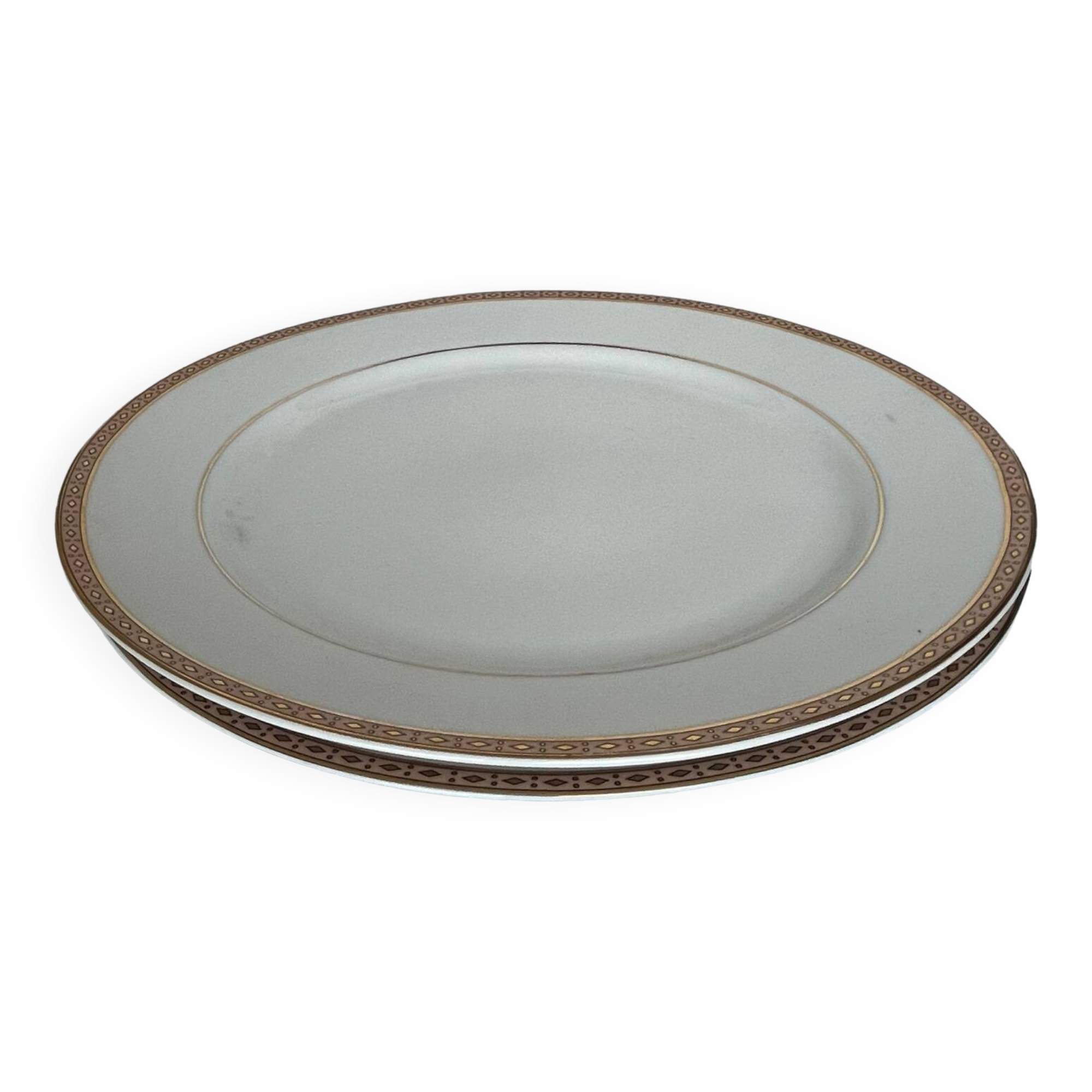 2 large fine porcelain serving dishes