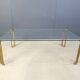 Peter Ghyczy T24 Pioneer Glass and Cast Brass rectangular Coffee